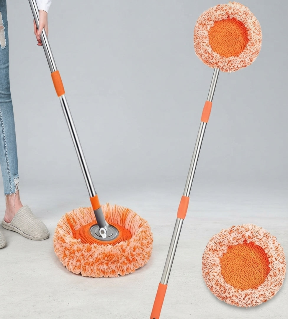 360 Degree Sunflower Mop With Long Telescopic Stick Microfiber Floor Cleaning Mop