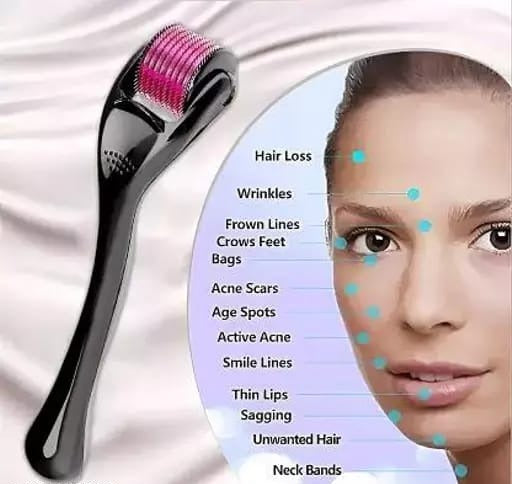 Derma Roller 0.5mm Micro Needle for Skin Care, Hair Growth, Acne Scars & Anti-Aging
