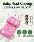 Newborn Baby Head Shaping & Sleeping Support Pillow | Anti-Roll Cushion, Soft Neck Support & Head Positioner | Random Color