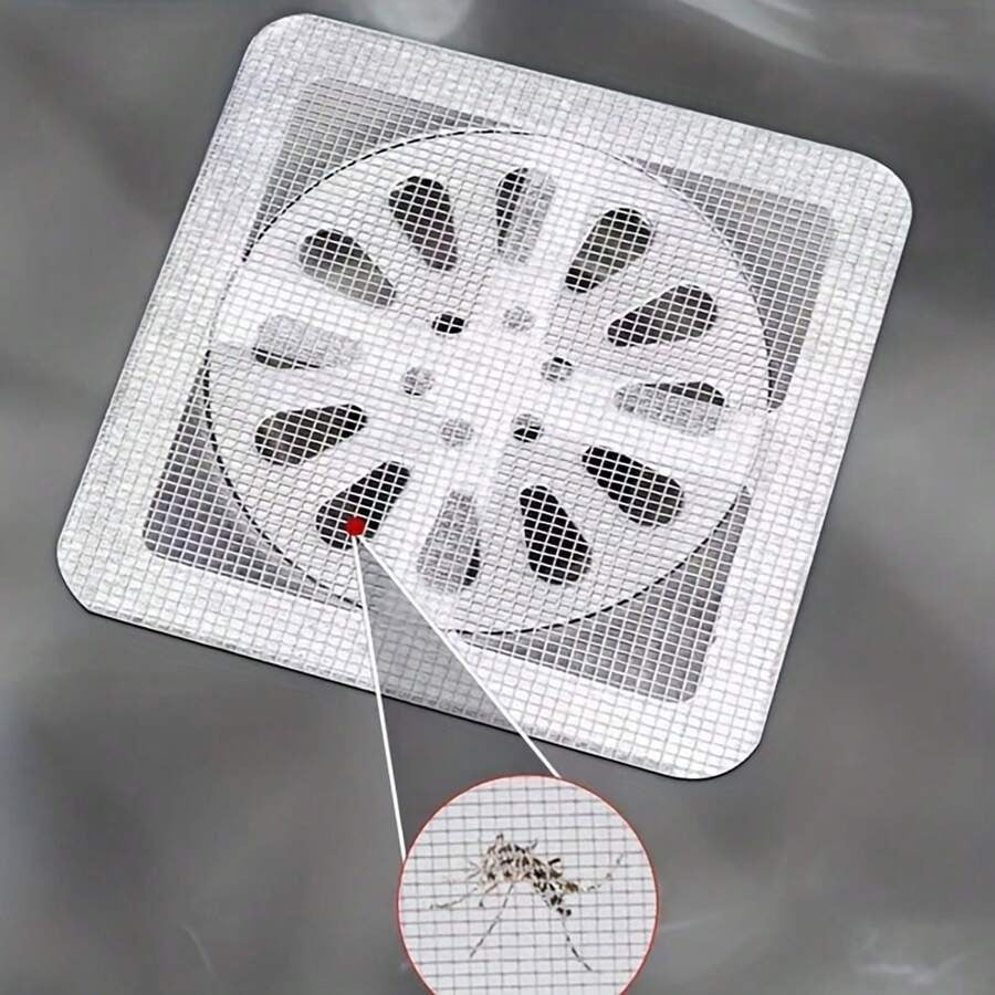 Pack of 40- Multifunctional Sticker Drainer Net for bathroom, kitchen etc | Window Screen Repair Patches|