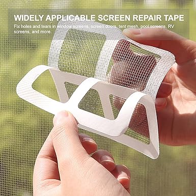 Pack of 40- Multifunctional Sticker Drainer Net for bathroom, kitchen etc | Window Screen Repair Patches|
