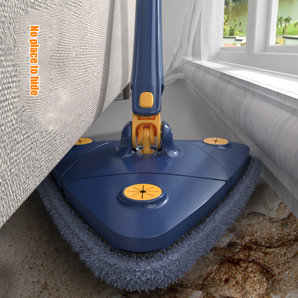 New Extended Triangle Mop 360 Twist Squeeze Wringing X-type Window Glass Toilet Bathrrom
