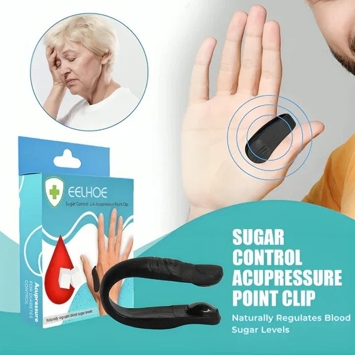 Sugar Control LI4 Acupressure Point Clip Wearable – Supporting Acupressure Relaxation, Stress Alleviation, Tension Relief and Headache Relief Hand Clip Migraine Pressure Point Clip
