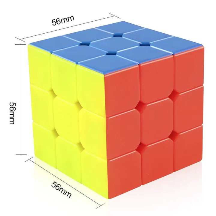 QiYi 3x3 Stickerless Speed Cube – Smooth & Fast Rubik’s Cube Puzzle for Kids & Adults