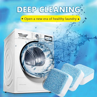 12 Pcs Washing Machine Cleaner Tablets – Washing Machine Cleaning Cube Deep Cleaning Tablets | Washer Drum Cleaner